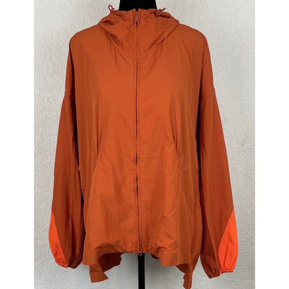 Y-3 • Yohji Yamamoto Adidas Orange Hooded Windbreaker Jacket - Picture 7 of 16